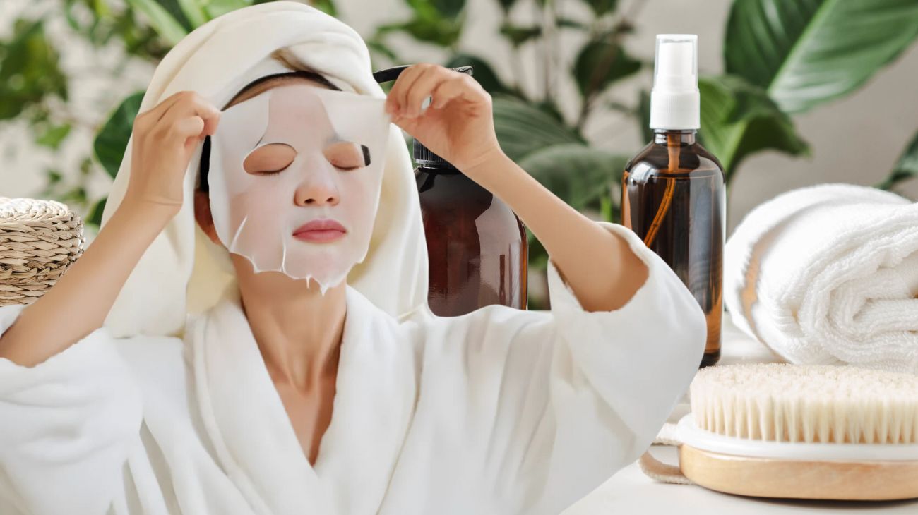 Maschera viso in tessuto